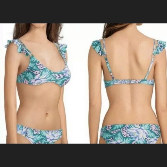 Gianni Bini Tropical Bikini Top Size Small - Picture 5 of 7